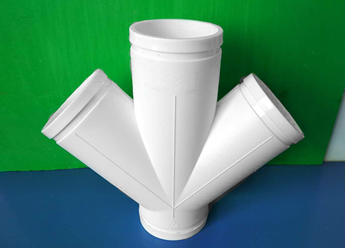 HDPE沟槽式平面斜四通