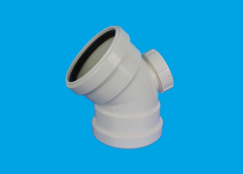 双扩口45°弯头（带检查口）